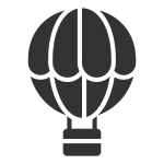 Air Balloon Holiday Tourism SVG Icon